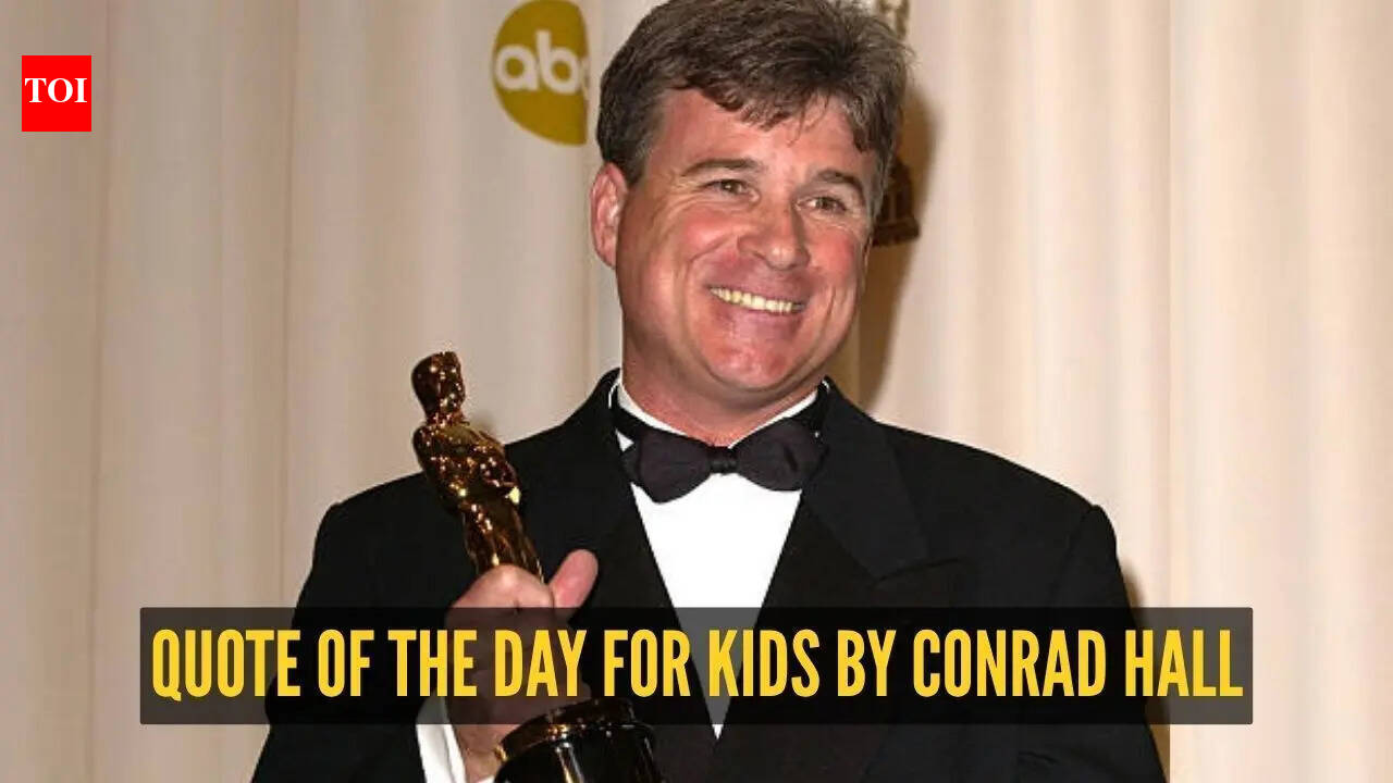 Quote of the day for kids by Conrad Hall: "You are always a student, never a master. You have to..."