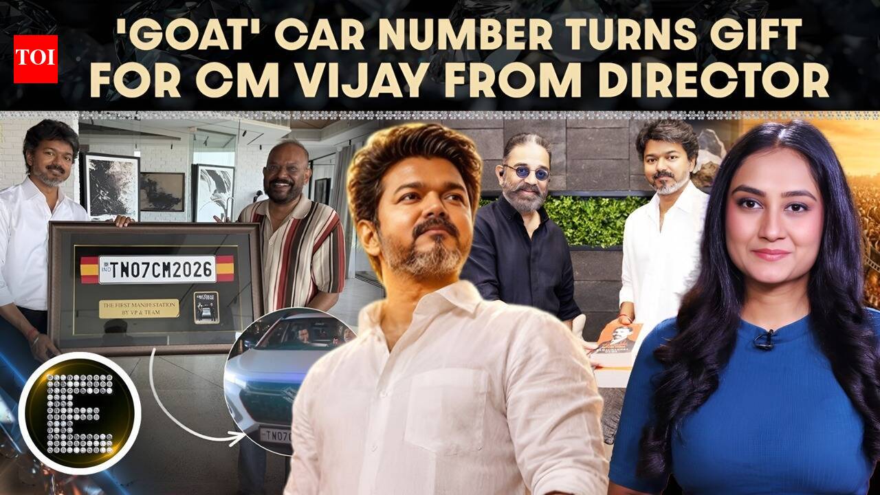 ‘Goat’ car number turns into viral gift for CM Vijay from Venkat Prabhu ...