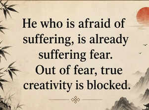 Chinese proverb of the day: &ldquo;He who is afraid of suffering, is already suffering fear. Out of...&rdquo;
