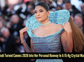 Farhana Bodi arrived in a 15 kg crystal gown at Cannes 2026