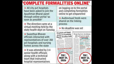 Sign up for Ayushman Bharat ASAP, health dept tells pvt hosps