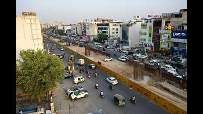 Infra projects choke traffic near Riddhi Siddhi crossing in Jaipur