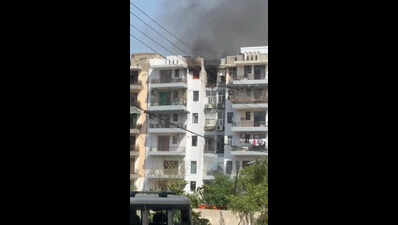 Housing society fire destroys property worth lakhs