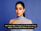 Janhvi Kapoor&rsquo;s latest Manish Malhotra saree look feels like a love letter to old Bollywood fashion with a stunning dupatta