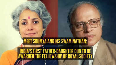 Meet Soumya and MS Swaminathan: India's first father-daughter duo to be awarded the Fellowship of Royal Society