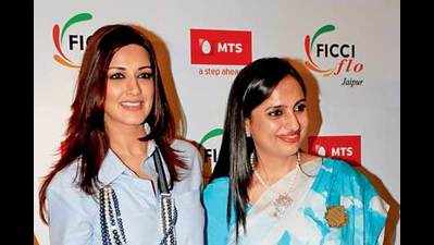 Actress Sonali Bendre at this do organized by FICCI Ladies Organization in Jaipur