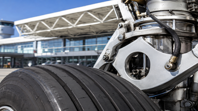 How aeroplane tyres handle the massive impact of jet landings