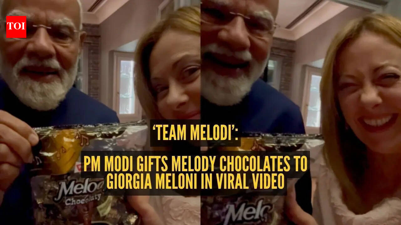 A sweet ‘Melodi’ moment: PM Modi gifts Melody toffee to Giorgia Meloni