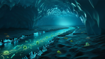 Hidden beneath Antarctic ice, scientists uncover a living river-like ecosystem