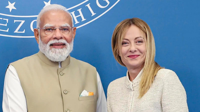 Italy PM Meloni’s ‘parishram’ pitch steals spotlight at PM Modi press meet in Rome