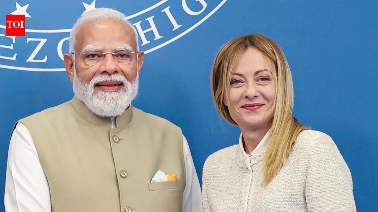 Italy PM Meloni’s ‘parishram’ pitch steals spotlight at PM Modi press meet in Rome
