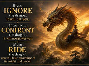 Chinese proverb of the day: &ldquo;If you ignore the dragon, it will eat you. If you try to&hellip;&rdquo;