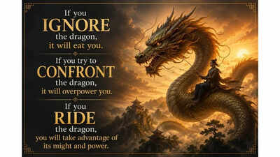 Chinese proverb of the day: “If you ignore the dragon, it will eat you. If you try to…”