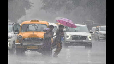 Brief evening rain brings little relief