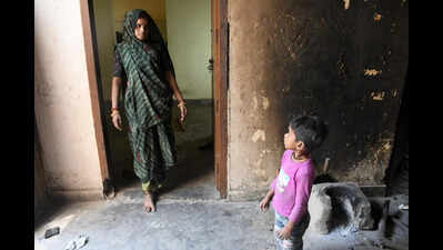 Amid uncertainty and missing basics, evicted families arrive at Savda Ghevra