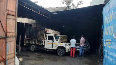 Three four-wheelers gutted in workshop fire