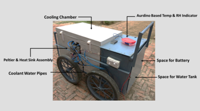 Agri varsity patents ‘fridge-on-wheels’ for vegetable vendors