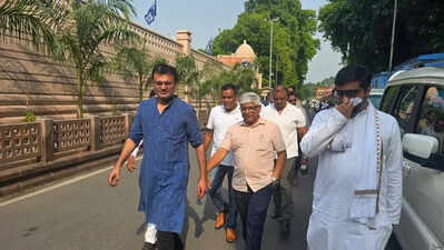 Cong issues notices after party dalit group’s surprise visit to Maya