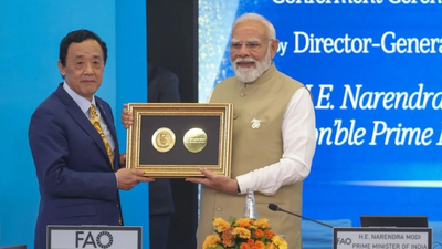PM Modi receives FAO's highest honour for key agri schemes