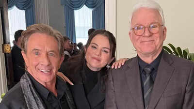 Selena Gomez, Martin Short and Steve Martin spotted filming 'Only Murders in the Building' in London - WATCH