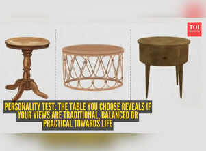 Personality test: Antique, round, or table with drawer? The furniture you choose reveals if your views are traditional, balanced or practical towards life