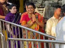 Roja Selvamani visits Tirumala Venkateswara Temple to offer prayers to Lord Balaji