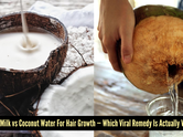 Coconut water vs coconut milk: Which works better for summer hair growth?