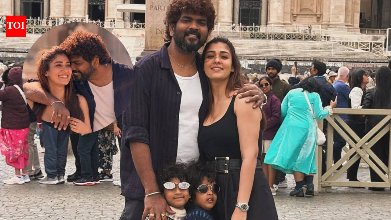 Nayanthara and Vignesh Shivan share family moments with Uyir and Ulagam in Vatican City vacation post