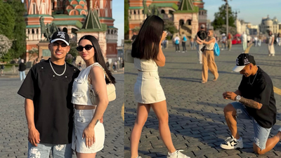 Chile footballer Jordhy Thompson proposes to girlfriend three years after he was charged with her attempted murder