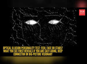 Optical illusion personality test: Fish, face or stars? What you see first reveals if you are easy-going, deep connector or big-picture visionary