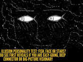 Optical illusion personality test: Fish, face or stars? What you see first reveals if you are easy-going, deep connector or big-picture visionary