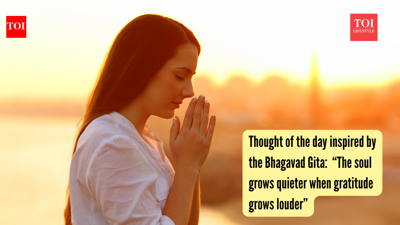 “The soul grows quieter when gratitude grows louder”