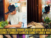 Bengaluru vegetable vendor spotted wearing an AI headset; internet stunned by claims he earns ₹1 lakh a month