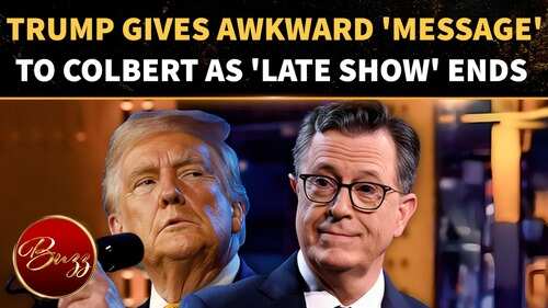 Trump Teases Strange 'Message' For Stephen Colbert Before 'The Late Show' Finale