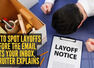 How to spot layoffs before the email hits your inbox, recruiter explains