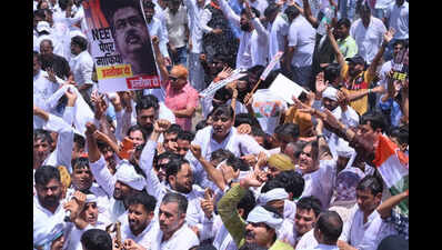 Cong protests over NEET paper leak; police use water cannons to stop march