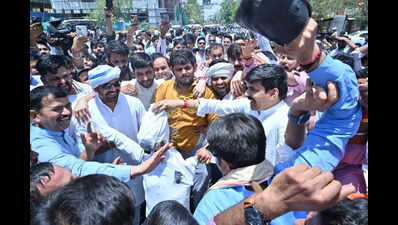BJP protests Rahul’s remarks against PM Modi, Shah
