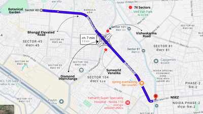 Noida to build Rs 66cr diamond interchange at Bhangel Elevated Road