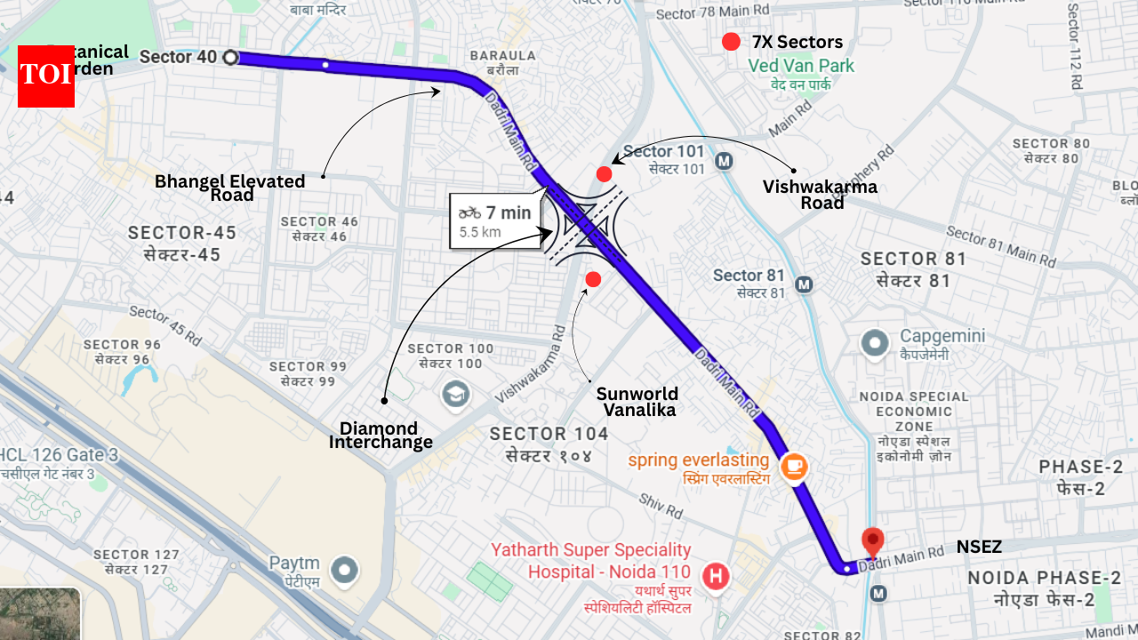 Noida to build Rs 66cr diamond interchange at Bhangel Elevated Road