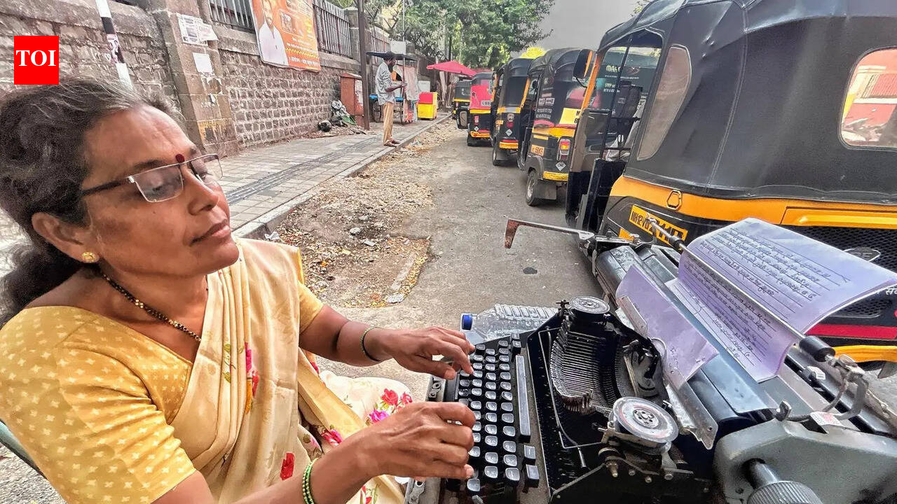Lone typist outside Shivajinagar court waits for work