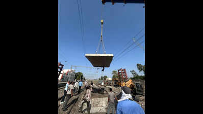 RCC twin box bridge at Aliyavada station completed in with 7-hour block