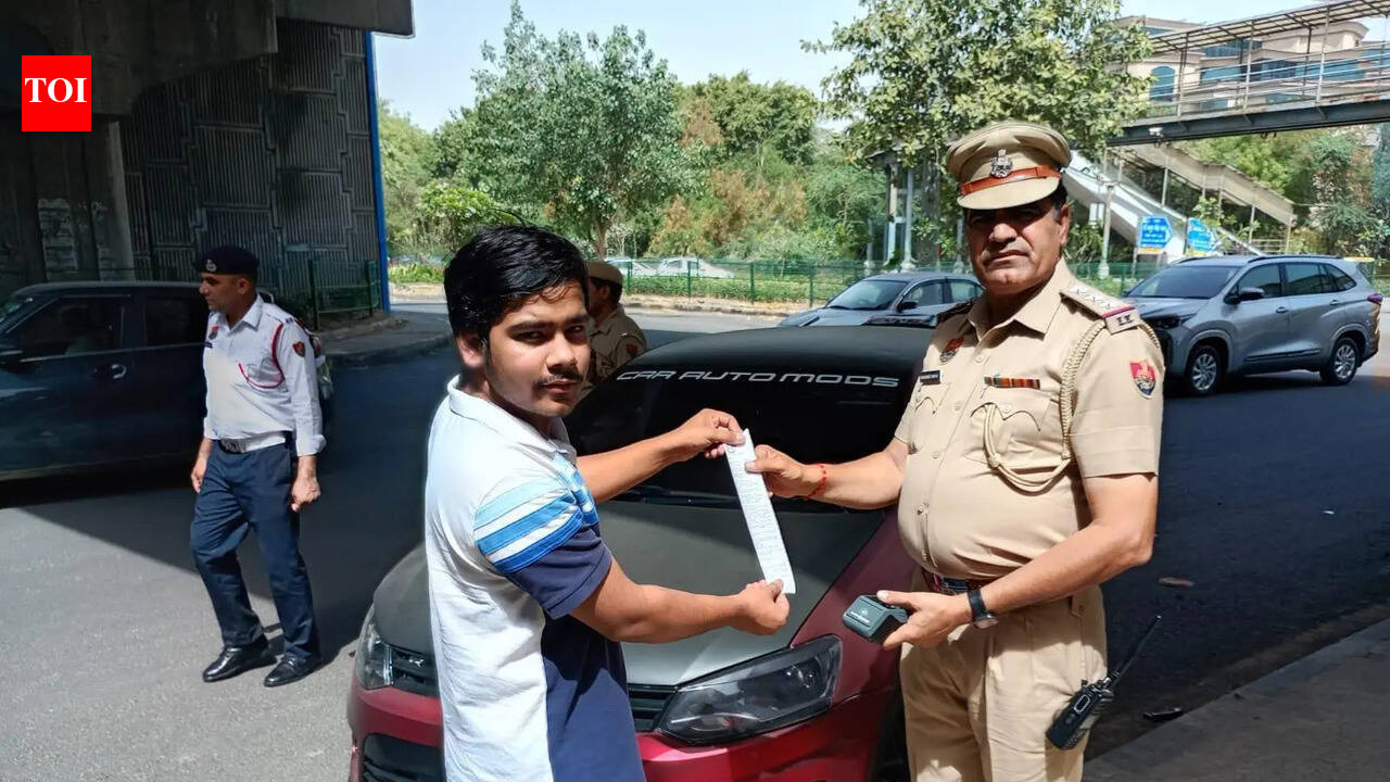 Car with black film, ₹1-lakh unpaid challans impounded in Gurgaon