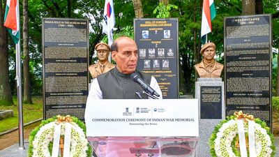 Rajnath inaugurates Indian War Memorial in Seoul, calls it a 'fitting tribute to Indian troops' valour, sacrifice during Korean War