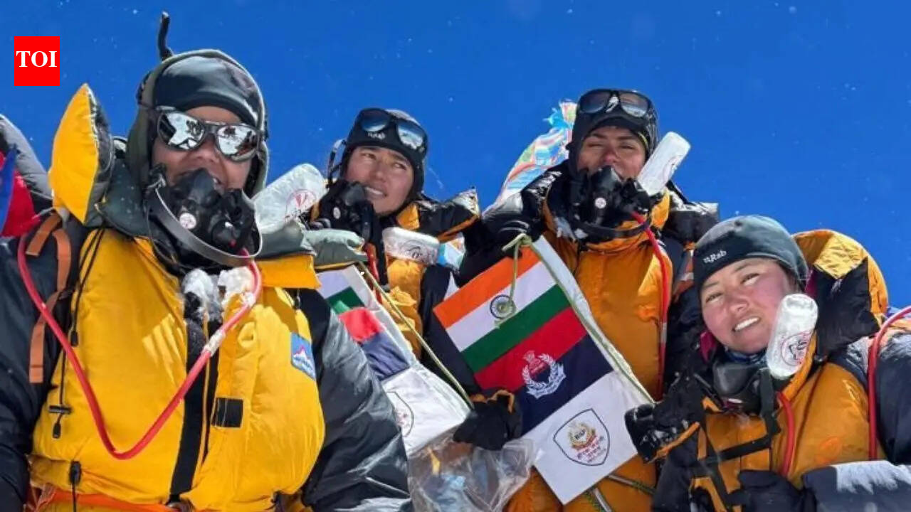 'Vande Mataram' from top of the world: BSF's first all-women team conquers Everest