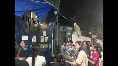 Delhi University women’s hostel residents hold sit-in protest over 'forced evictions', 'extortion'
