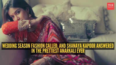 Shanaya Kapoor’s latest anarkali look is every wedding season girl’s dream right now