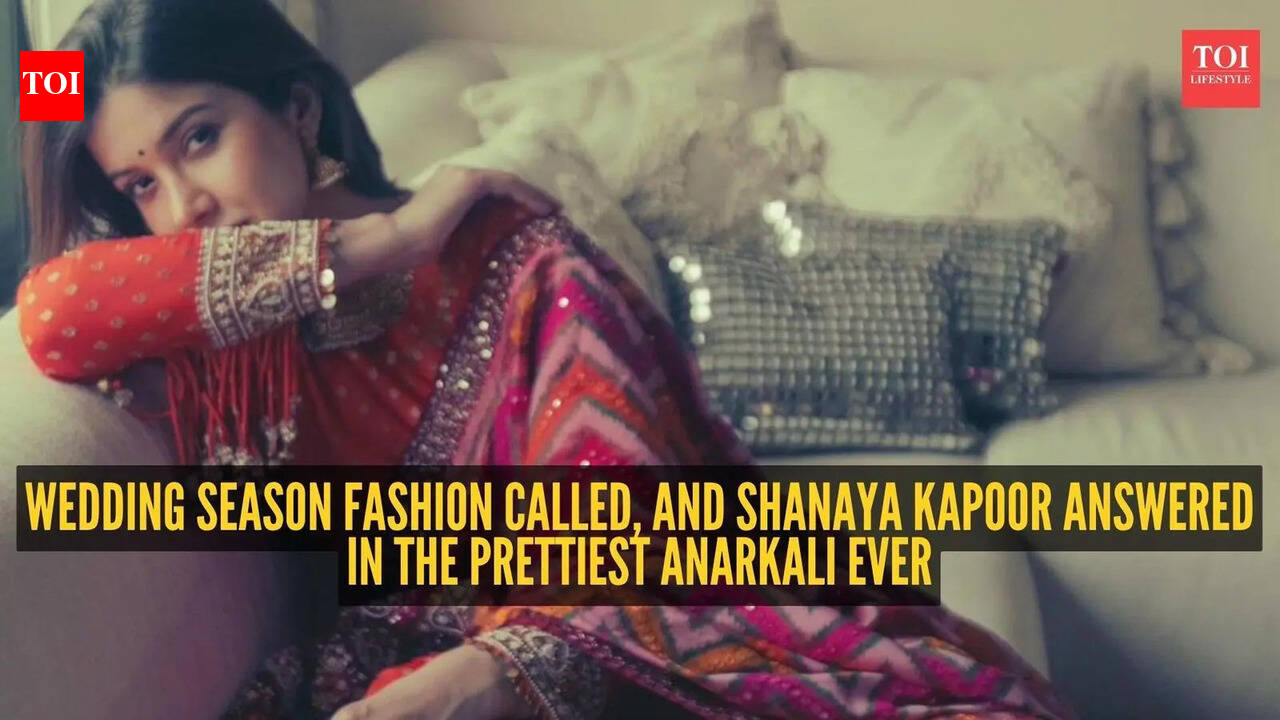 Shanaya Kapoor’s latest anarkali look is every wedding season girl’s dream right now