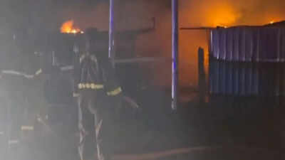 Several shops gutted after fire breaks out in Hardoi