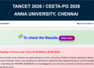 TANCET result 2026 released at tancet.annauniv.edu, scorecards to be released on this date: Check direct link here