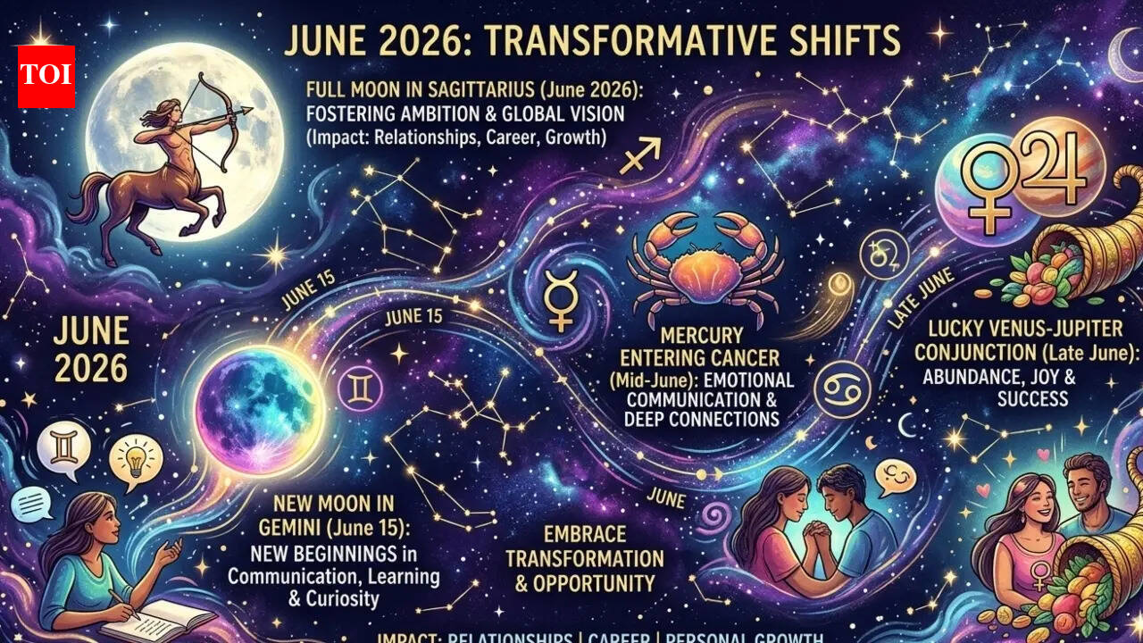 June 2026 Horoscope: Month brings powerful planetary shifts, new beginnings and major cosmic changes